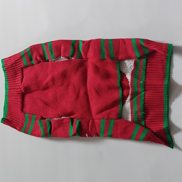Dog christmas sweater snowman red size L - Picture 4 of 7